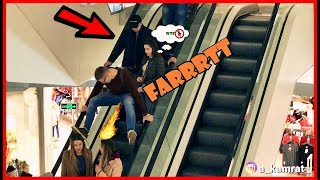 ПАРЕНЬ ГРОМКО ПЕРДИТ/ ПРАНК в ТЦ (реакция на пердёж)/WET Fart Prank on the Escalator