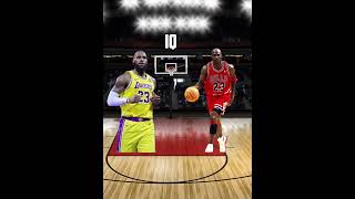 Lebron James Vs Micheal Jordan 😈#shorts