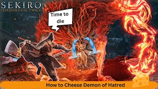 sekiro demon of hatred | How To Beat Demon Of Hatred | sekiro demon of hatred cheese