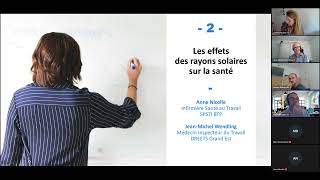 Webinaire ultraviolets solaires au travail | Comment préserver sa santé ?