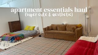 first apartment essentials haul!!!!!! (sneaky peak @ my studio apartment)