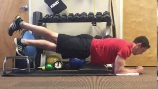 Bunkie Test for Core Strength - Position 1 for left leg