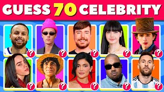 Guess the Celebrity by Photo 🤩📸 - 70 of the MOST Famous People in the World Quiz