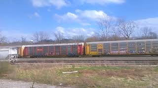 CSX train in barberton Ohio