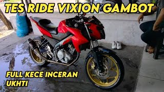 Tes ride Vixion Jhonson Vixion Gambot Mirip Moge !!! #motovlog #vixionmodif #bangkalan