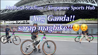 Ang Ganda ng National Stadium, Singapore | Sarap magbisekleta | Collab with @hiltv