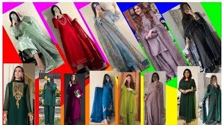 Glam Gellery Fashion/Beautiful Silk Dress wd Heavy Dupatta😍! Chiffon Dupatta wd Fancy Suits #fashion