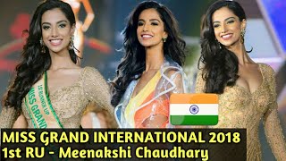 Meenakshi Chaudhary - Miss Grand International 2018 1st RU 🇮🇳