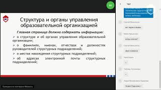 Требования к структуре сайта образовательной организации