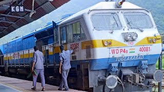 Diesel Locomotive in Action - Ranikhet Express departing from Kathgodam