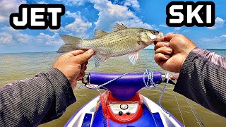 My first time JET SKI FISHING for WHITE BASS (Not a SEADOO FISH PRO)