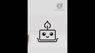 Learn How to draw Candle easy for beginners  easy drawing cute Candle Step by step drawing tutorial.