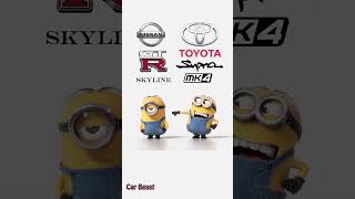 Supra mk 4 VS GTR R34 Skyline compilation minions style#tiktok #status #funny #fyp #foryou #supra