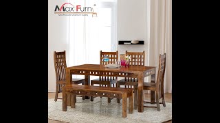 Experience the Elegance and Durability of Max Furn's Sheesham Wood Dining Sets