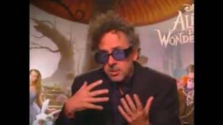 Tim Burton & Johnny Depp - Alice in Wonderland - Press Clip