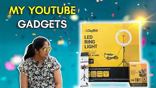 Best gadgets for Youtube beginners 🔥| Ringlight | Mic | Selfie Stick Tripod