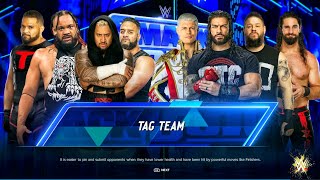 The Bloodline Vs OTC , Cody Rhodes, Kevin Owens & Seth Rollins - Tag Team Match | SmackDown|WWE2k24