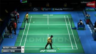 Badminton 2017 Australian Open - Misaki MATSUTOMO Ayaka TAKAHASHI vs CHEN Qingchen JIA Yifan