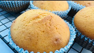 EASY TO MAKE PLAIN VANILLA MUFFINS |super soft and fluffy easy baking