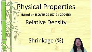 Lecture on Physical and Mechanical Properties of Philippine Bamboo