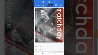 Cara membuat poster matchday Liverpool di android