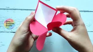 Valentine's Day Pop up Card 😀 #valentinesday #popupcard #diy #diycrafts @easycreativecrafts