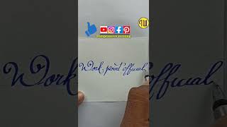 shayari writing in english|alphabet letters with pictures#shorts#impressivewriting#workpointofficial