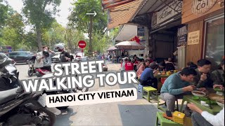 STREET WALKING TOUR HANOI CITY VIETNAM | JALAN JALAN DI PUSAT KOTA HANOI VIETNAM | HANOI OLD QUARTER