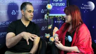 Mas Sajady talks to Carrie Kirkpatrick at the Mind Body Spirit Festival