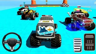 Monster Truck Mega Ramp Stunt Gameplay - Monster Truck Stunt Racing - Android Gameplay