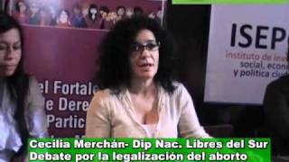 Cecilia Merchán  Debate por la legalización del aborto