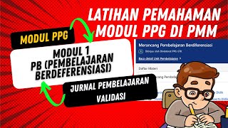 🔴LATIHAN PEMAHAMAN MODUL 1 PMM ❗❗ (PPA: PB (PEMBELAJARAN BERDEFERENSIASI)❗❗ DIJAMIN VALIDASI 1 HARI❗