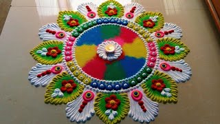 Diwali & dhanteras rangoli/durga puja rangoli designs/Festival rangoli/border rangoli