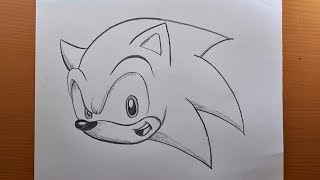 Como desenhar Sonic, o ouriço | Tutorial de esboço | COMO DESENHAR SÔNICO