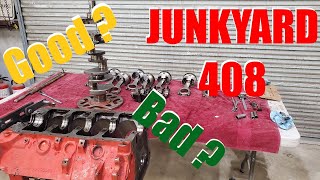 JUNKYARD 408 Stroker? - Full Tear Down and Parts Evaluation - EXPENSIVE Parts Will Need Replacement!