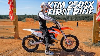 FIRST RIDE on my NEW KTM 250SX!!