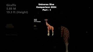 Universe Size Comparison 2024  - Part 1 #DataWorld #Shorts #Universe