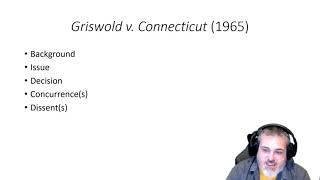 POLS 3321: Griswold v. Connecticut (1965)