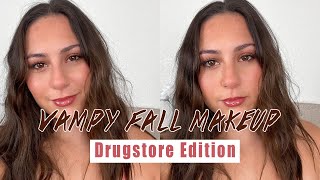 FALL VAMPY DRUGSTORE MAKEUP LOOK