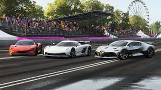 Hypercar Battle! Koenigsegg Jesko vs Bugatti Divo vs McLaren Speedtail | Forza Horizon 4 |