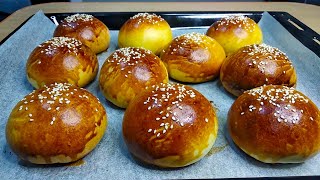 Easy Homemade Bread! Fluffy Buns Recipe