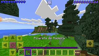 sobrevivendo na ilha no Minecraft