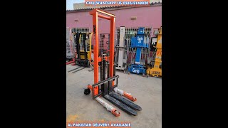 VMAX Simple Type 2 Ton Semi Electric Stacker Lifter Forklift for Sale in Karachi Pakistan