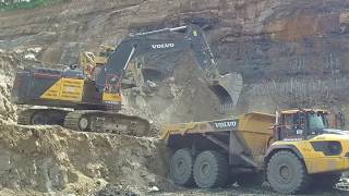 Volvo A60H and EC750 Anchor West Virginia Mining Operation