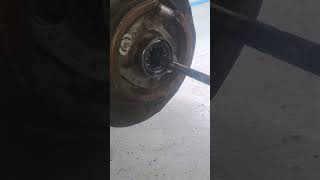 removing axle bearing #gmc #chev @mechanicven