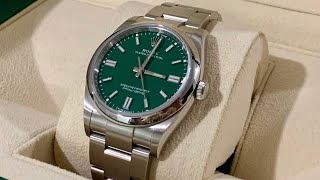 Buying a Rolex Oyster Perpetual.  Green Envy!