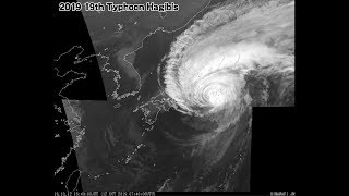 【(＠_＠;)グルグルぅ！】2019台風19号(ハギビス)  一日の動き