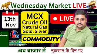 13th Nov MCX Market Analysis :  Live Intraday trading | #mcx  #mcxgold #mcxmarketwatch