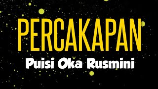 BACA PUISI | Oka Rusmini | PERCAKAPAN | Loubna Dzakiyya 'Adhim | Lingkar Jenar