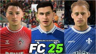 FC 25 | BUNDESLIGA 2 U-23 PLAYERS WITH REAL FACES